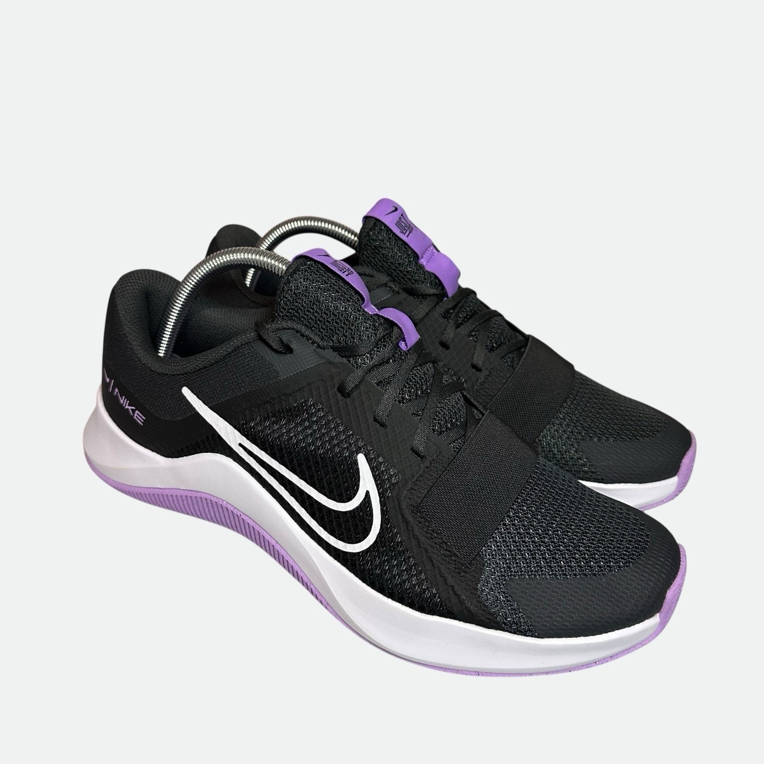 Nike Mc Trainer 2 Shoes Women's 11.5 Black White Purple Athletic Dm0824-005 New